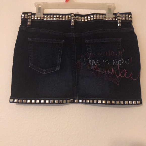 Express Jeans Stretch Denim Skirt Love The time - Picture 4 of 7